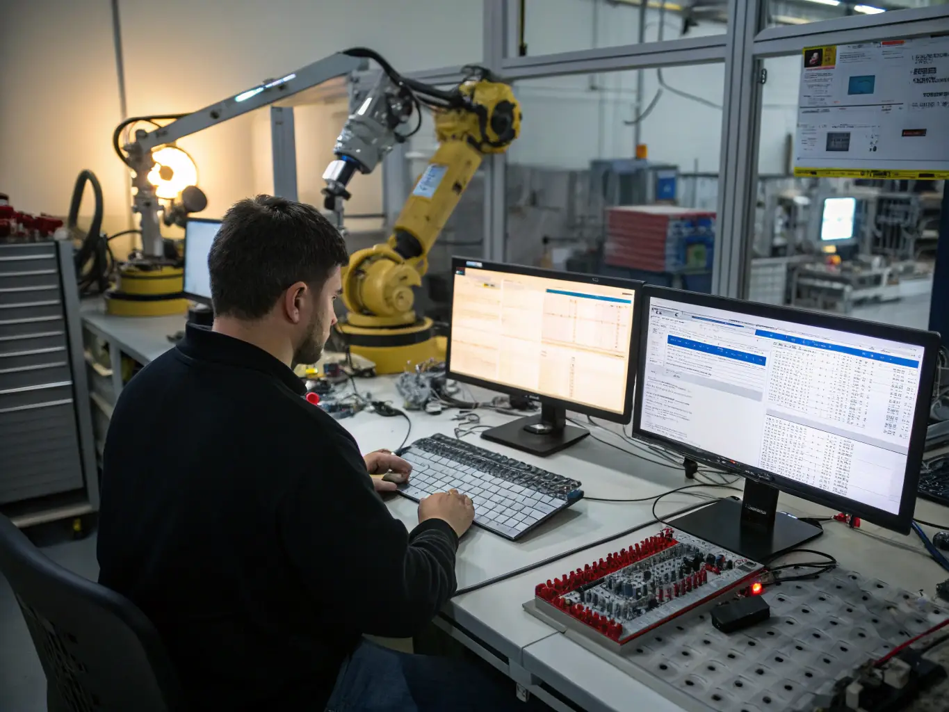 A visual representation of systems integration, showing different software and hardware components working together seamlessly.